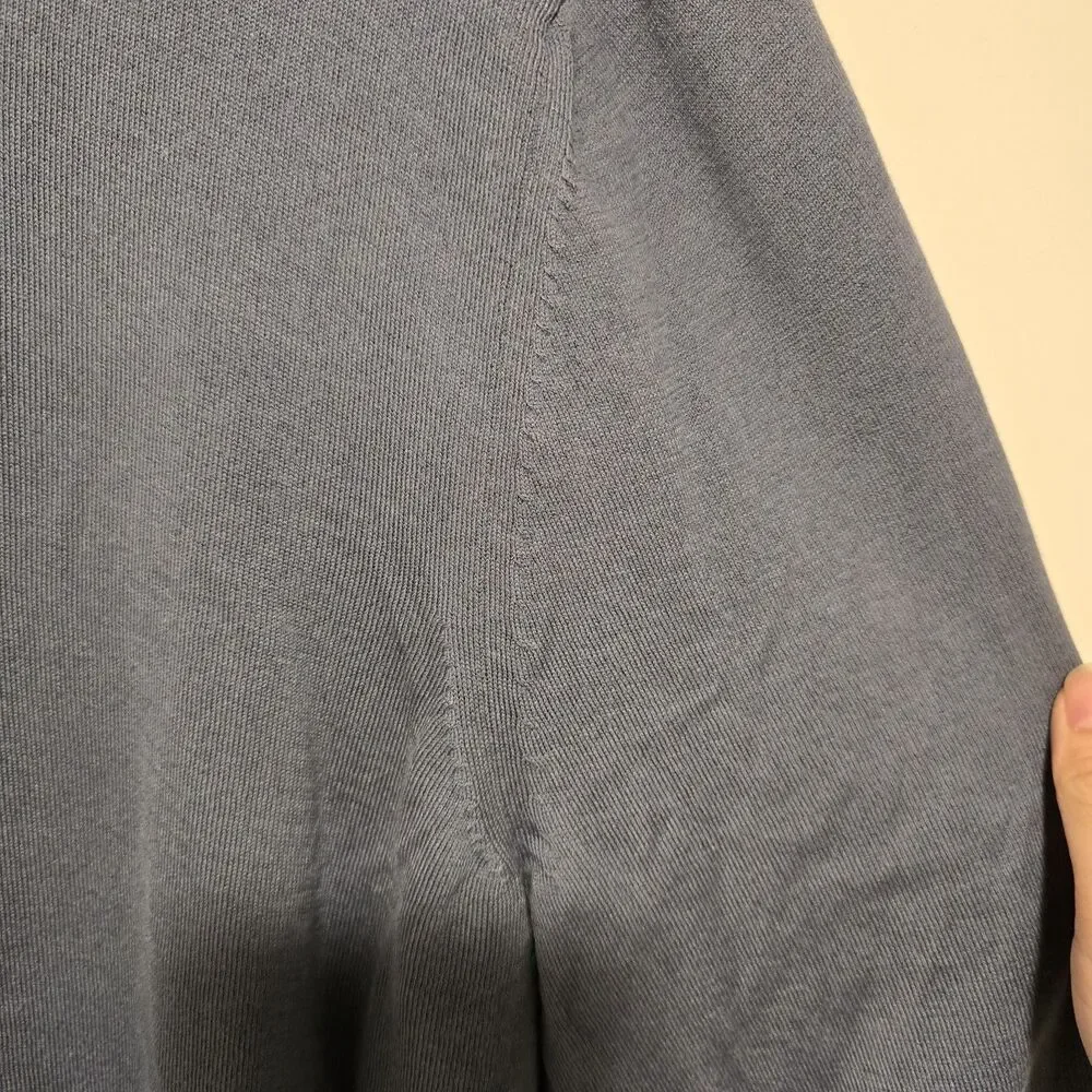BANANA REPUBLIC Luxury Blend Silk Cashmere V-Neck Sweater Sz XL Mens Blue Light